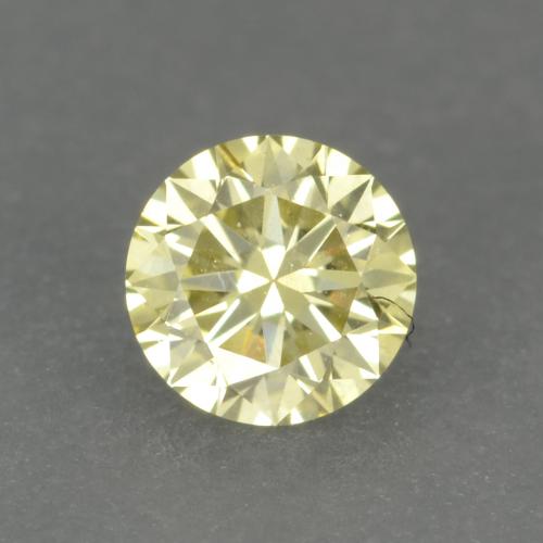 9,17 ctw natürlicher Zitronengelb Diamant, Rund Schliff, VVS-VS