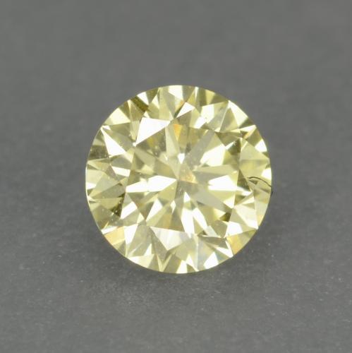 9,17 ctw natürlicher Zitronengelb Diamant, Rund Schliff, VVS-VS