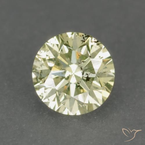 0.17ct Natürlicher Mittelhelles Gelb Diamant, Runden, VS-SI