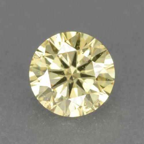 9,17 ctw natürlicher Mittelhelles Gelb Diamant, Rund Schliff, VS-SI