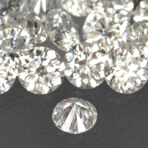 0,02 ctw natürlicher weißer Diamant, Rundschliff, VS-SI
