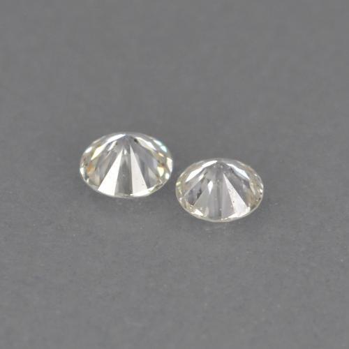 0.04 ct natürliche Warmweiß Diamant-Edelsteine, Rund Schliff, VVS-VS