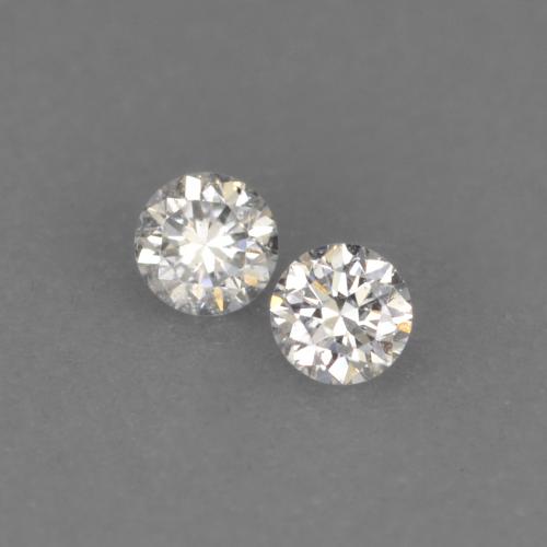 0,02 ct natürliche weißer Diamant-Edelsteine, Rundschliff, VVS-VS