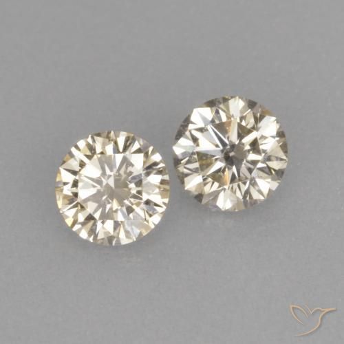0.26 ct natürliche champagnerfarbend Diamant-Edelsteine, Runden, VVS-VS