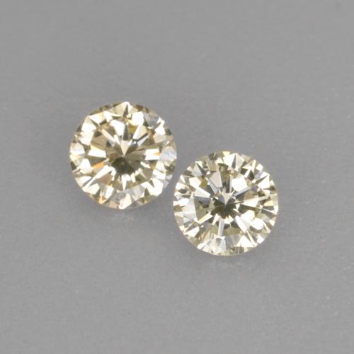 0,21 ct natürliche goldener Diamant-Edelsteine, Rundschliff, VVS-VS