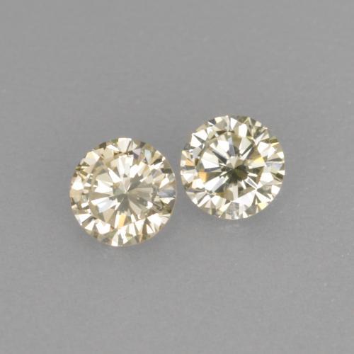 0,21 ct natürliche goldener Diamant-Edelsteine, Rundschliff, VVS-VS