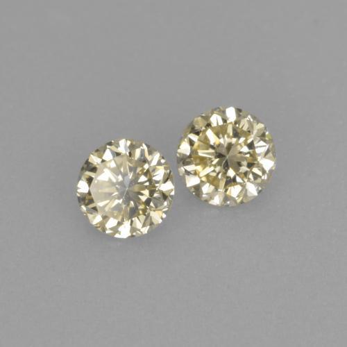 0,27 ct natürliche goldener Diamant-Edelsteine, Rundschliff, VVS-VS
