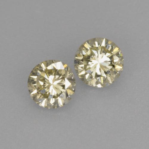 0,41 ct natürliche goldener Diamant-Edelsteine, Rundschliff, VS