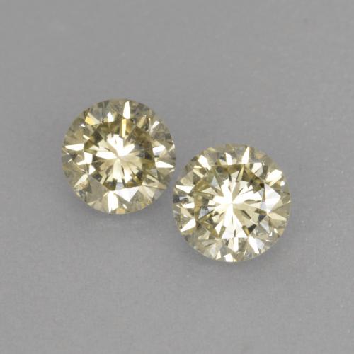 0,41 ct natürliche goldener Diamant-Edelsteine, Rundschliff, VS
