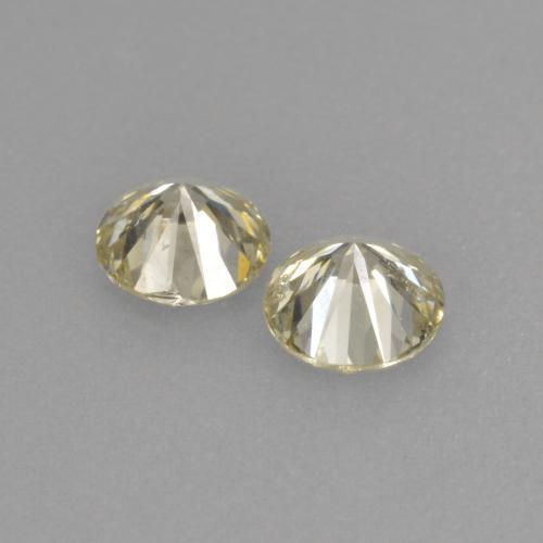 0,41 ct natürliche goldener Diamant-Edelsteine, Rundschliff, VS