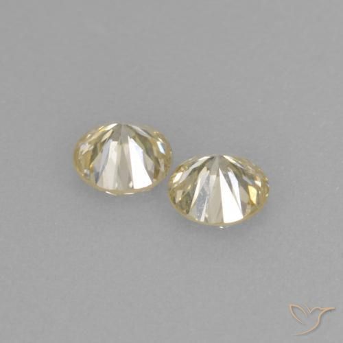 0,31 ct natürliche goldener Diamant-Edelsteine, Rundschliff, VVS-VS