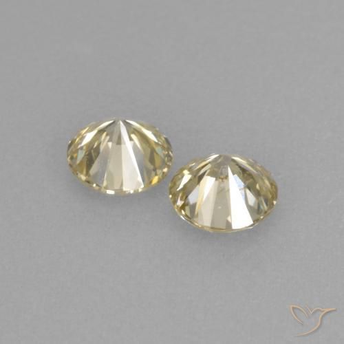 0.37 ct natürliche champagnerfarbend Diamant-Edelsteine, Runden, VVS-VS