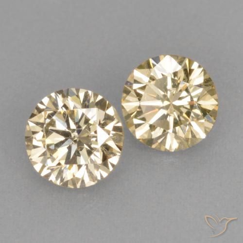 0.51 ct natürliche Sehr helles Goldbraun Diamant-Edelsteine, Runden, VS