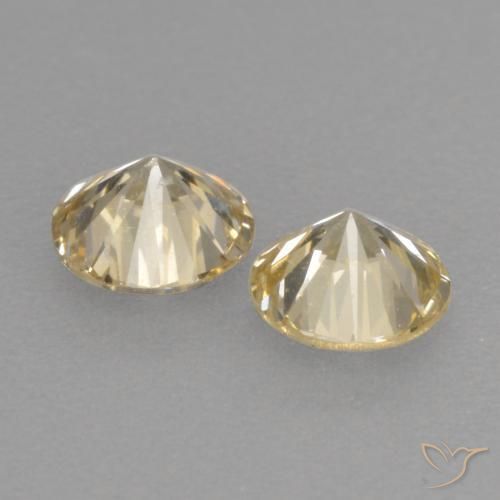 0.51 ct natürliche Sehr helles Goldbraun Diamant-Edelsteine, Runden, VS