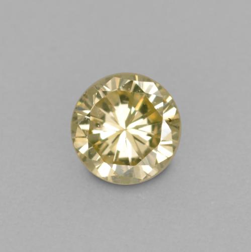 0,11 ctw natürlicher goldener Diamant, Rundschliff, VVS-VS