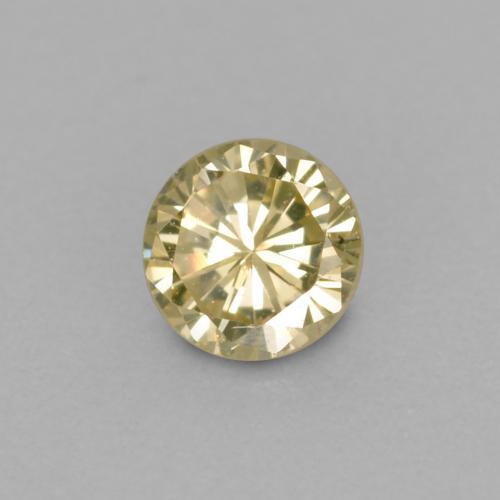 0,11 ctw natürlicher goldener Diamant, Rundschliff, VVS-VS