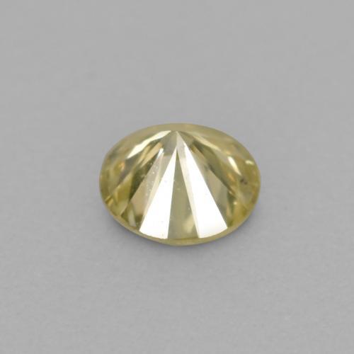 0,11 ctw natürlicher goldener Diamant, Rundschliff, VVS-VS