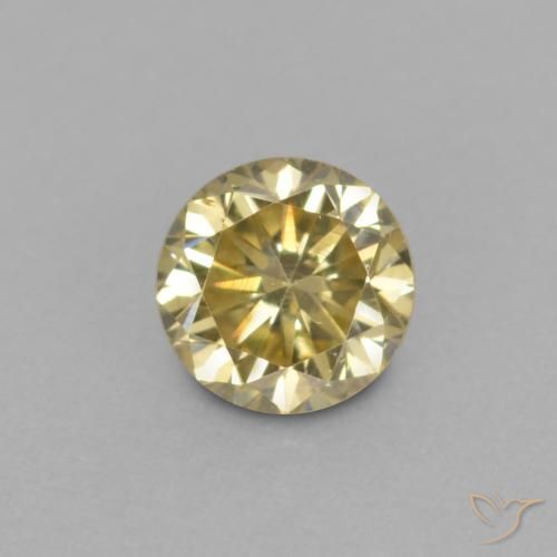 0.14ct Natürlicher Champagner Diamant, Runden, VVS-VS