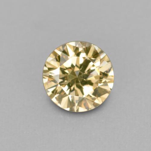 0,10 ctw natürlicher goldener Diamant, Rundschliff, VVS-VS