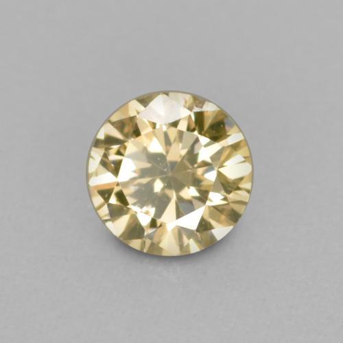 0,10 ctw natürlicher goldener Diamant, Rundschliff, VVS-VS