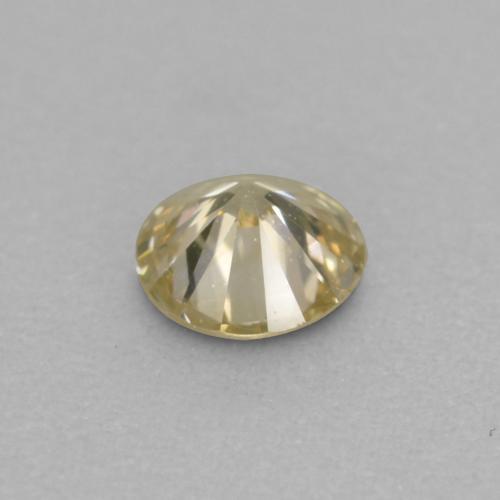 0,10 ctw natürlicher goldener Diamant, Rundschliff, VVS-VS