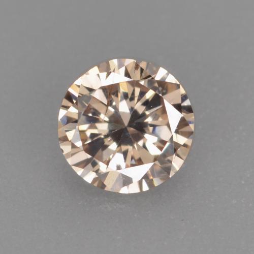 0,20 ctw natürlicher goldener Diamant, Rundschliff, VS-SI