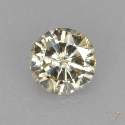 0.20ct Natürlicher champagnerfarbend Diamant, Runden, VS-SI