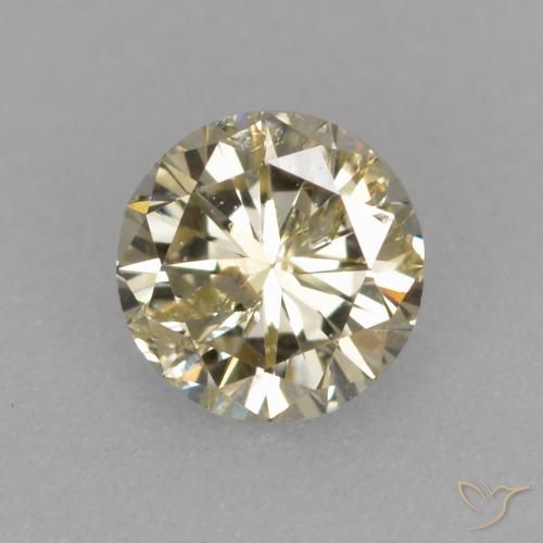 0.25ct Natürlicher champagnerfarbend Diamant, Runden, VS-SI