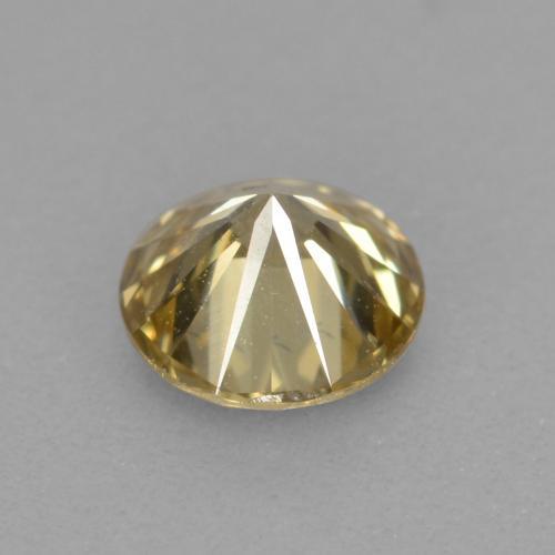 0,31 ctw natürlicher goldener Diamant, Rundschliff, VS