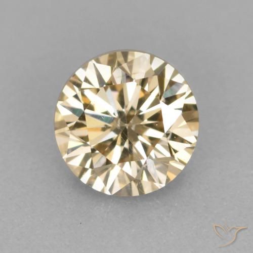 0.31ct Natürlicher Cognac Diamant, Runden, VS