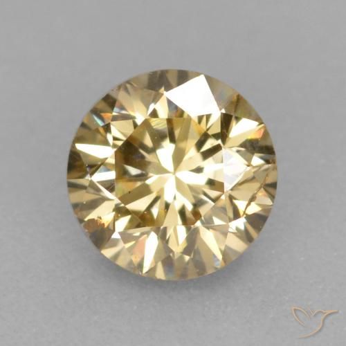 0.25ct Natürlicher Champagner Diamant, Runden, VS