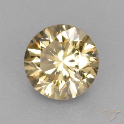 9,17 ctw natürlicher Champagner Diamant, Runden, VS