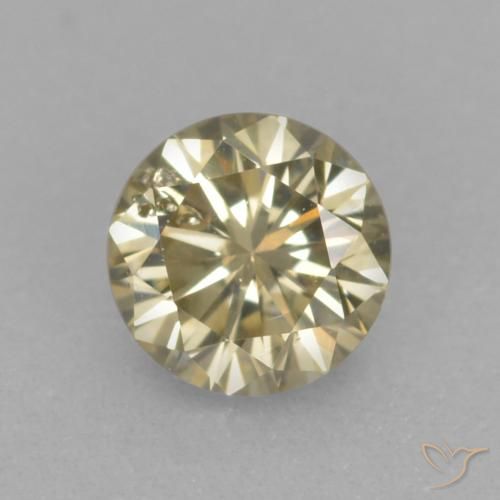0.20ct Natürlicher champagnerfarbend Diamant, Runden, VS