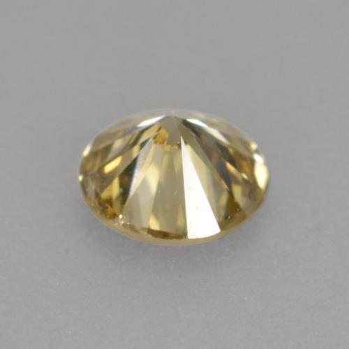0,21 ctw natürlicher brauner Diamant, Rundschliff, VVS-VS