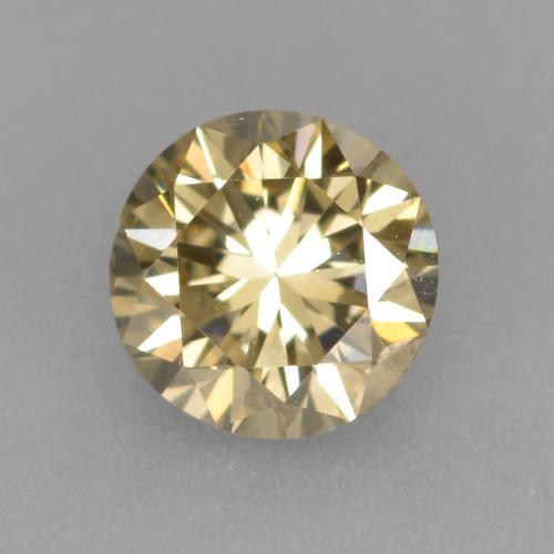 0,30 ctw natürlicher brauner Diamant, Rundschliff, VVS-VS