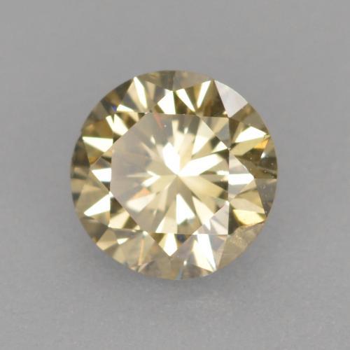0,30 ctw natürlicher brauner Diamant, Rundschliff, VVS-VS