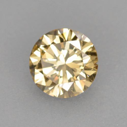 0,22 ctw natürlicher goldener Diamant, Rundschliff, VS-SI