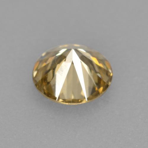 0,22 ctw natürlicher goldener Diamant, Rundschliff, VS-SI