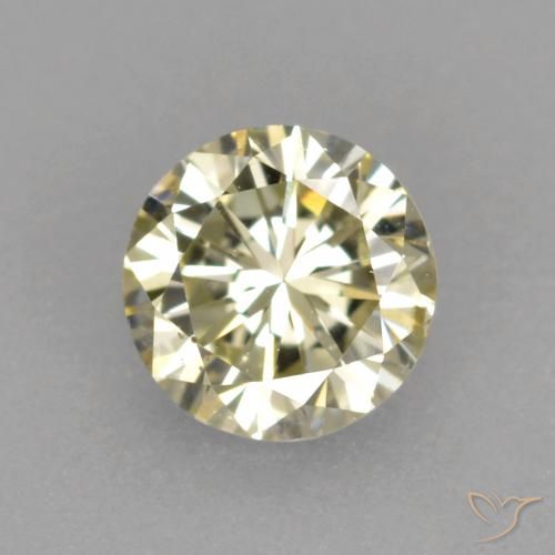 0.25ct Natürlicher champagnerfarbend Diamant, Runden, VVS-VS