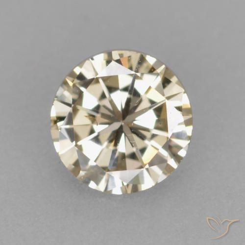 0.24ct Natürlicher Cognac Diamant, Runden, VS