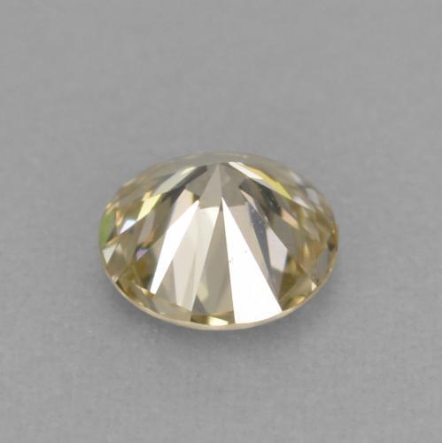 0,11 ctw natürlicher goldener Diamant, Rundschliff, VVS-VS