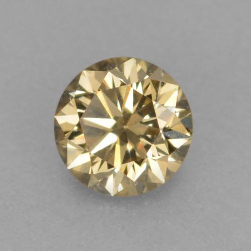 0,12 ctw natürlicher brauner Diamant, Rundschliff, VVS-VS