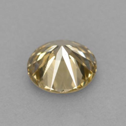 0,12 ctw natürlicher brauner Diamant, Rundschliff, VVS-VS