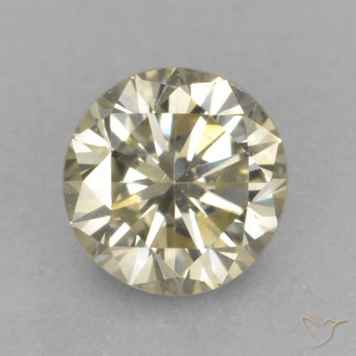 0.18ct Natürlicher champagnerfarbend Diamant, Runden, VVS-VS