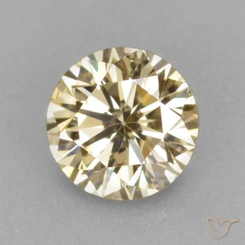 0.18ct Natürlicher Cognac Diamant, Runden, VVS-VS