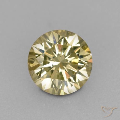 0.25ct Natürlicher champagnerfarbend Diamant, Runden, VS-SI