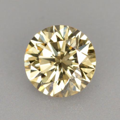 0,40 ctw natürlicher brauner Diamant, Rundschliff, VVS-VS