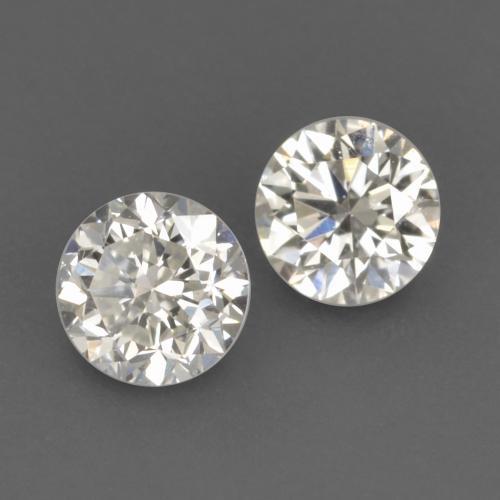 0,19 ct natürliche weißer Diamant-Edelsteine, Rundschliff, VVS-VS