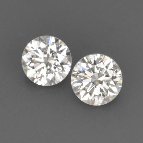 0,13 ct natürliche weißer Diamant-Edelsteine, Rundschliff, VVS-VS
