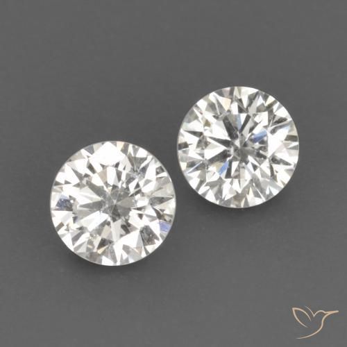 0,14 ct natürliche H Diamant-Edelsteine, Rund Schliff, VVS-VS